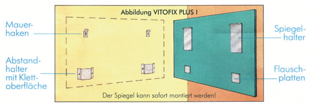 Spiegelhalter spannungsfrei (1/2“)